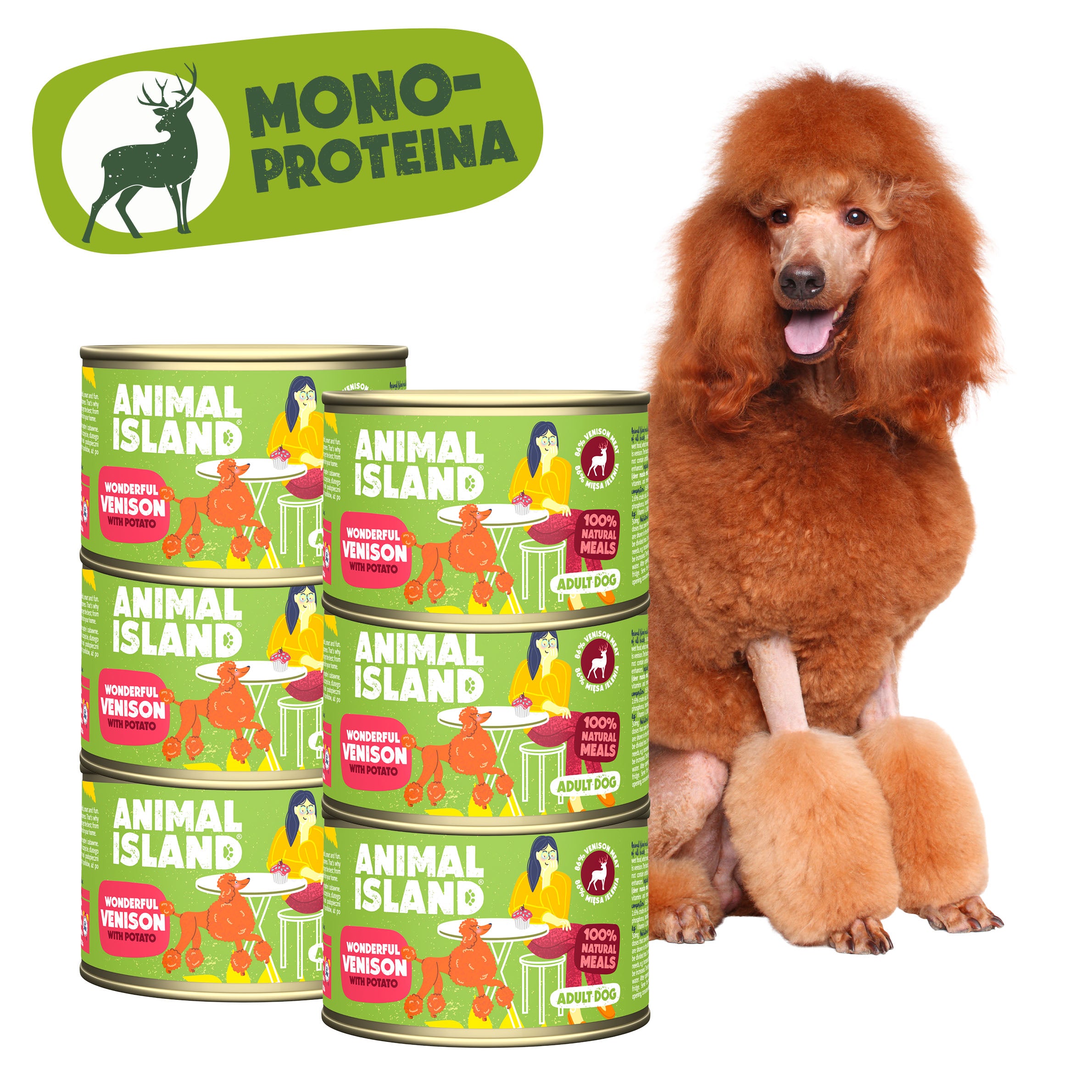 Вологий корм для собак Deer з картоплею 6x410 г