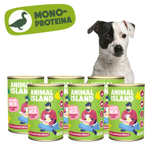 Вологий корм для собак Качка з морквою та грушею 6x400 г