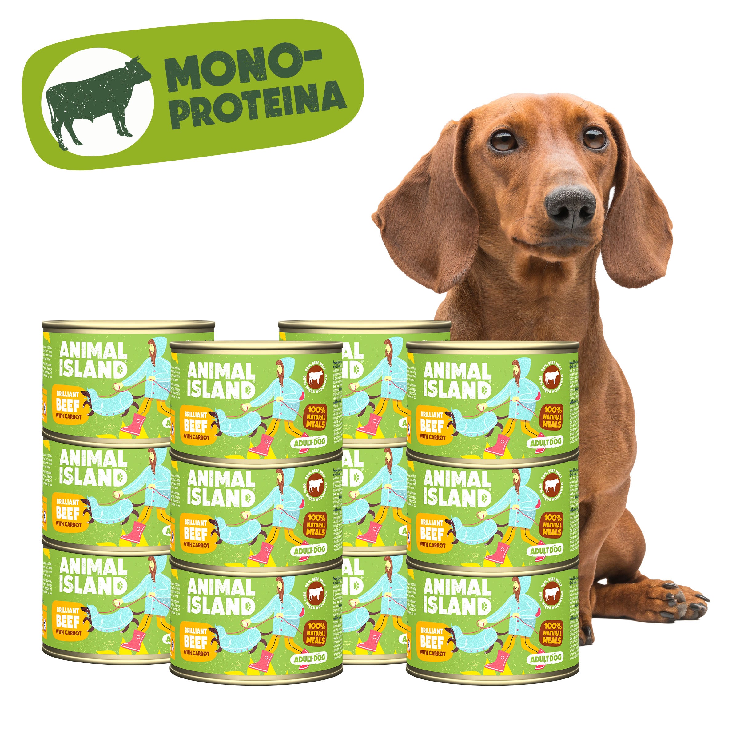 Mokra karma dla Psa wołowina z marchewką 12x 410g