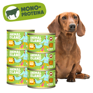 Вологий корм для собак з яловичиною та морквою 6x410 г