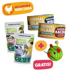 ,,BEZ KURCZAKA'' - Kocia Uczta -4 Smaki + GRATIS