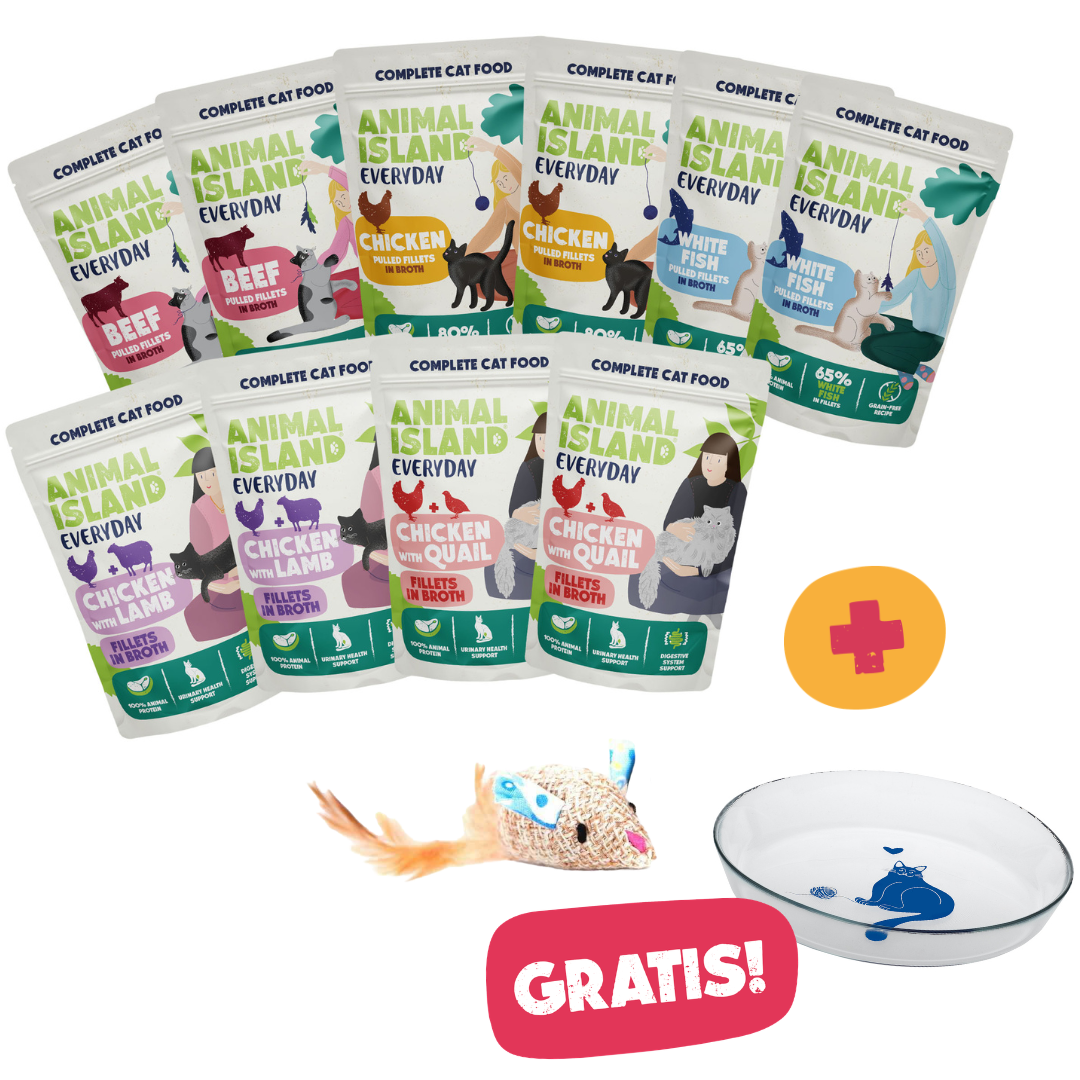 Mokra Karma dla kota 10x85 g – Mix Smaków + Gratisy