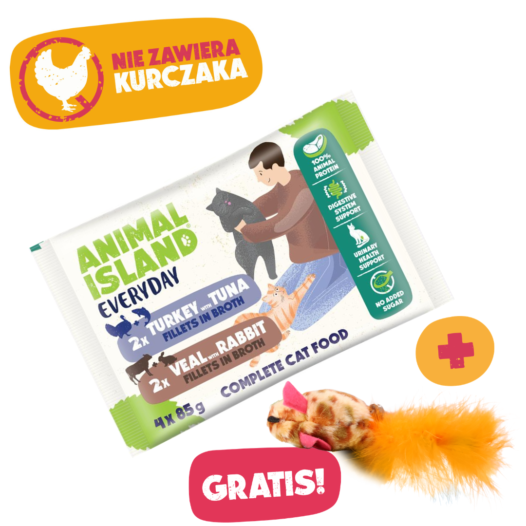 ,,BEZ KURCZAKA''  – Delikatne Smaki +Myszka do zabawy  GRATIS
