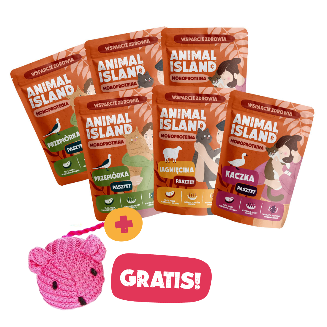 Zestaw Degustacyjny:6x Pasztet Monoproteina Mix Smaków + GRATIS!