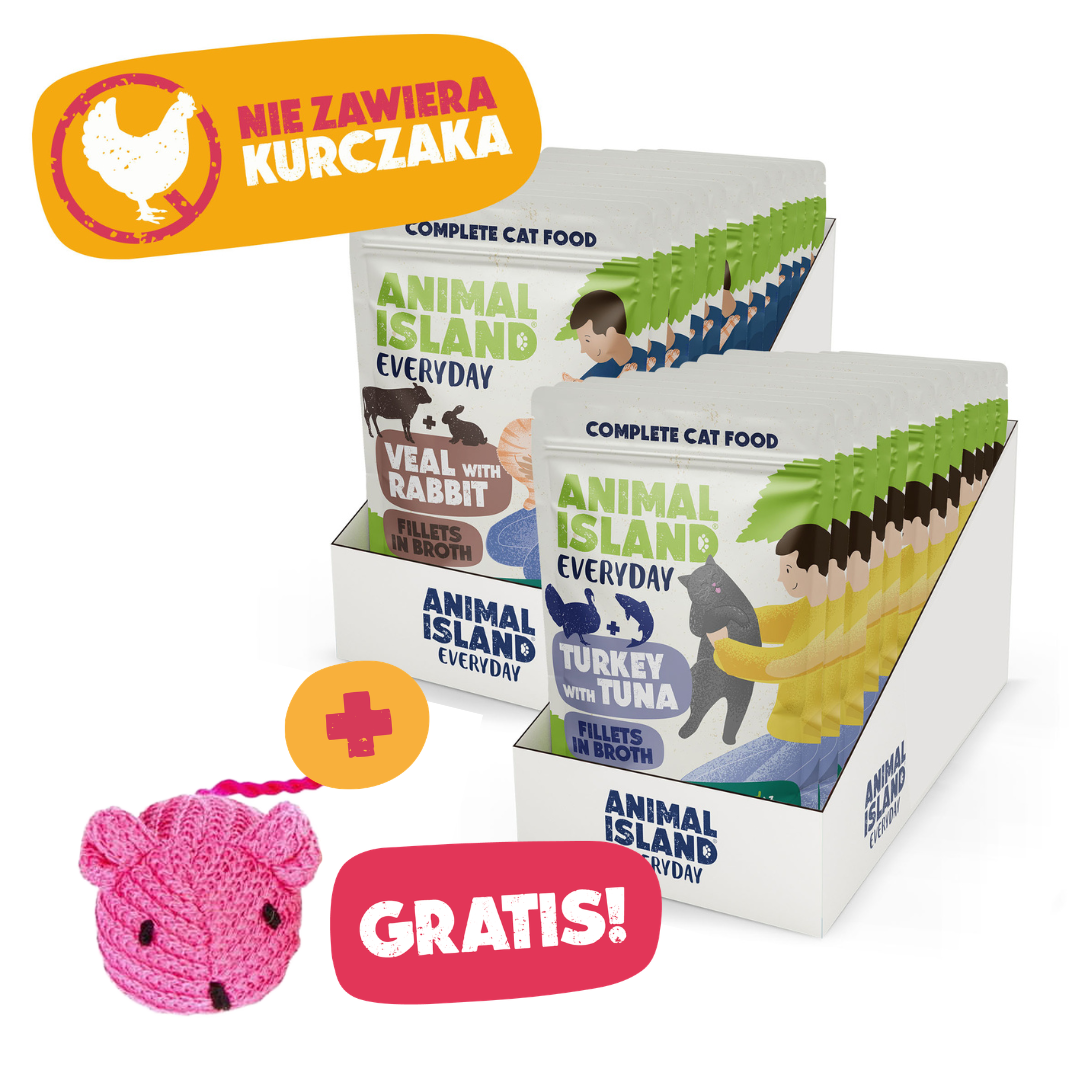 ,,BEZ KURCZAKA''- Kocia Uczta Duo +  GRATIS!