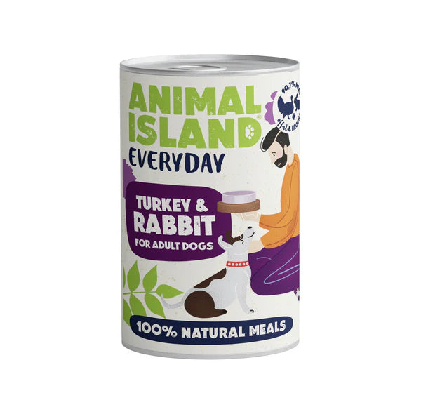 Zestaw Zdrowa Skóra Bez Łupieżu: Sucha karma dla Psa z łososiem 3kg + mokra karma dla Psa indyk królik 3x400g Everyday