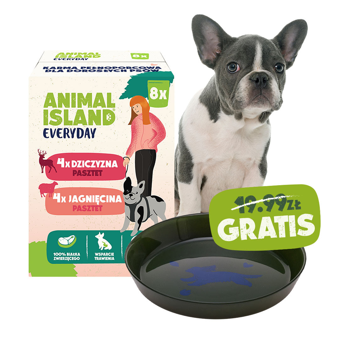 Animal Island Everyday – Zestaw Pasztetów dla Psów Małych Ras (8x150 g) + Talerzyk GRATIS