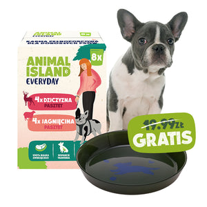 Animal Island Everyday – Zestaw Pasztetów dla Psów Małych Ras (8x150 g) + Talerzyk GRATIS