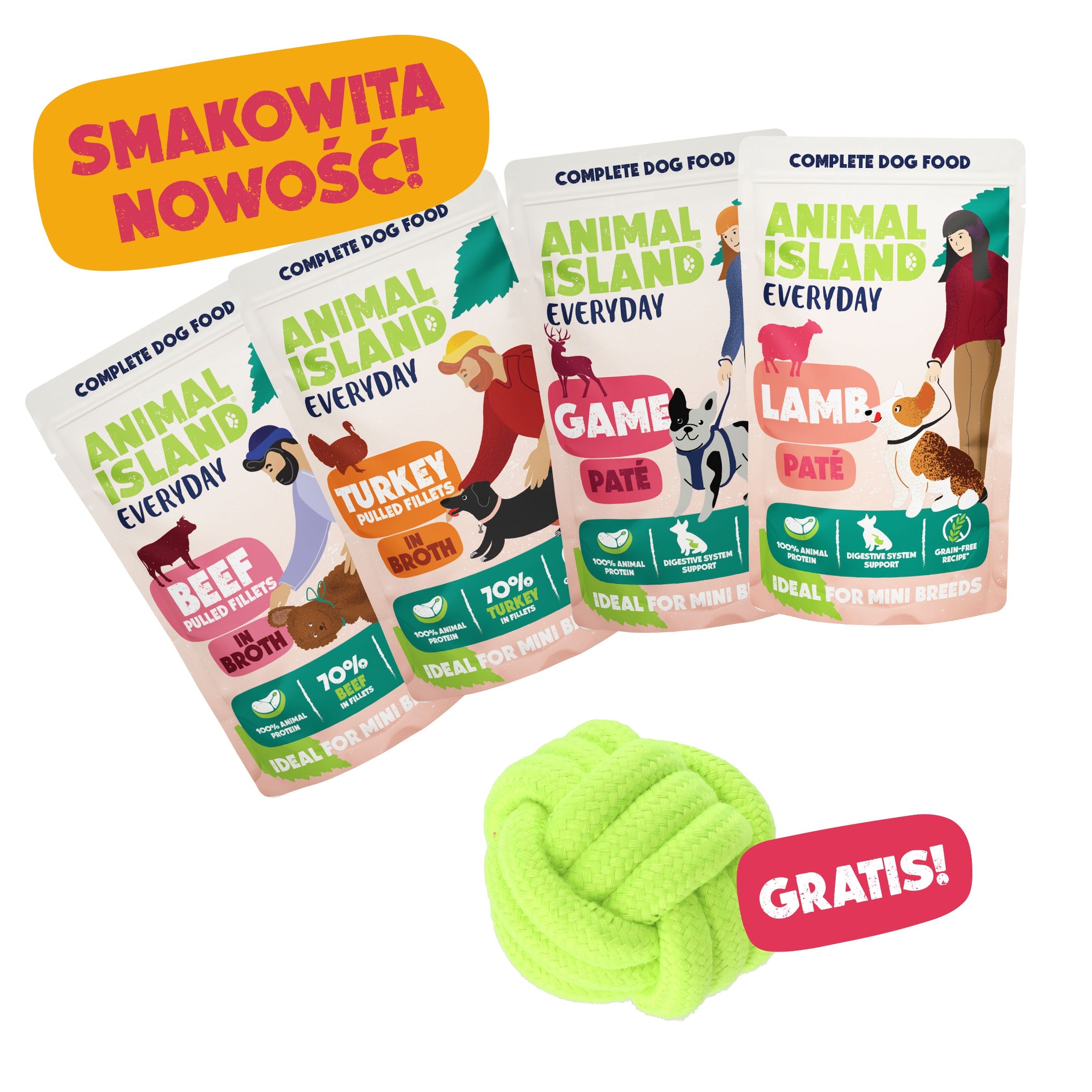 ZESTAW DLA PUPILA - Test Smaków (4×150 g) + GRATIS!