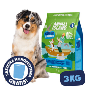 Sucha karma dla Psa łosoś 3 kg
