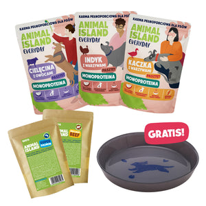 Bezzbożowa Karma Monoproteinowa -3x300g Mix Smaków + Gratis