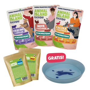 Bezzbożowa Karma Monoproteinowa -3x300g Mix Smaków + Gratis