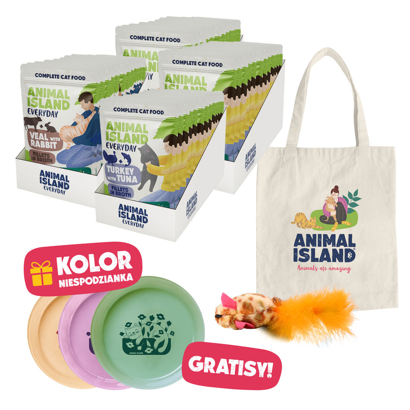 Wiosenny BOX – Mokra Karma dla Kota 48x85g - Mix Smaków