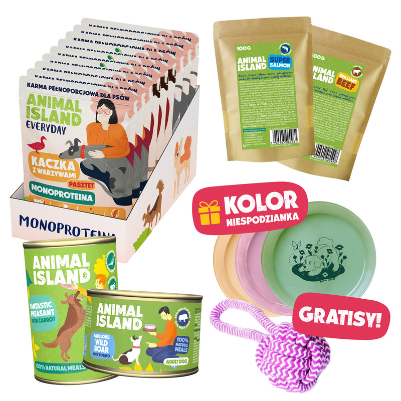 Wiosenny BOX – Monoproteinowa Karma dla Psa Mix Smaków + Wyjątkowe GRATISY