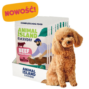 Animal Island- Saszetki dla Psów - Wołowina w Rosole dla Psów (10x150 g)