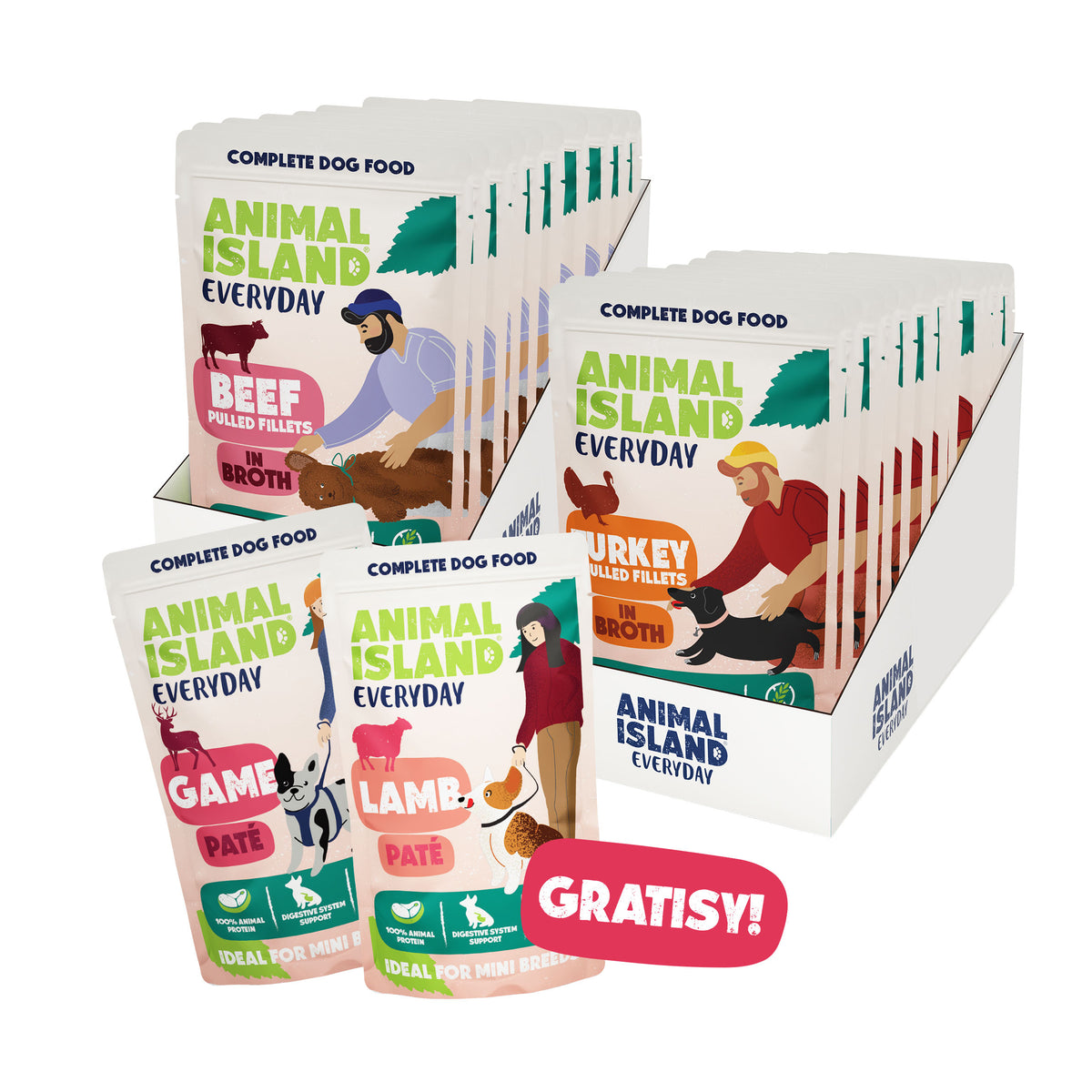 ZESTAW DLA PUPILA-  Dwusmakowy Mega Pack – Indyk & Wołowina + GRATISY!