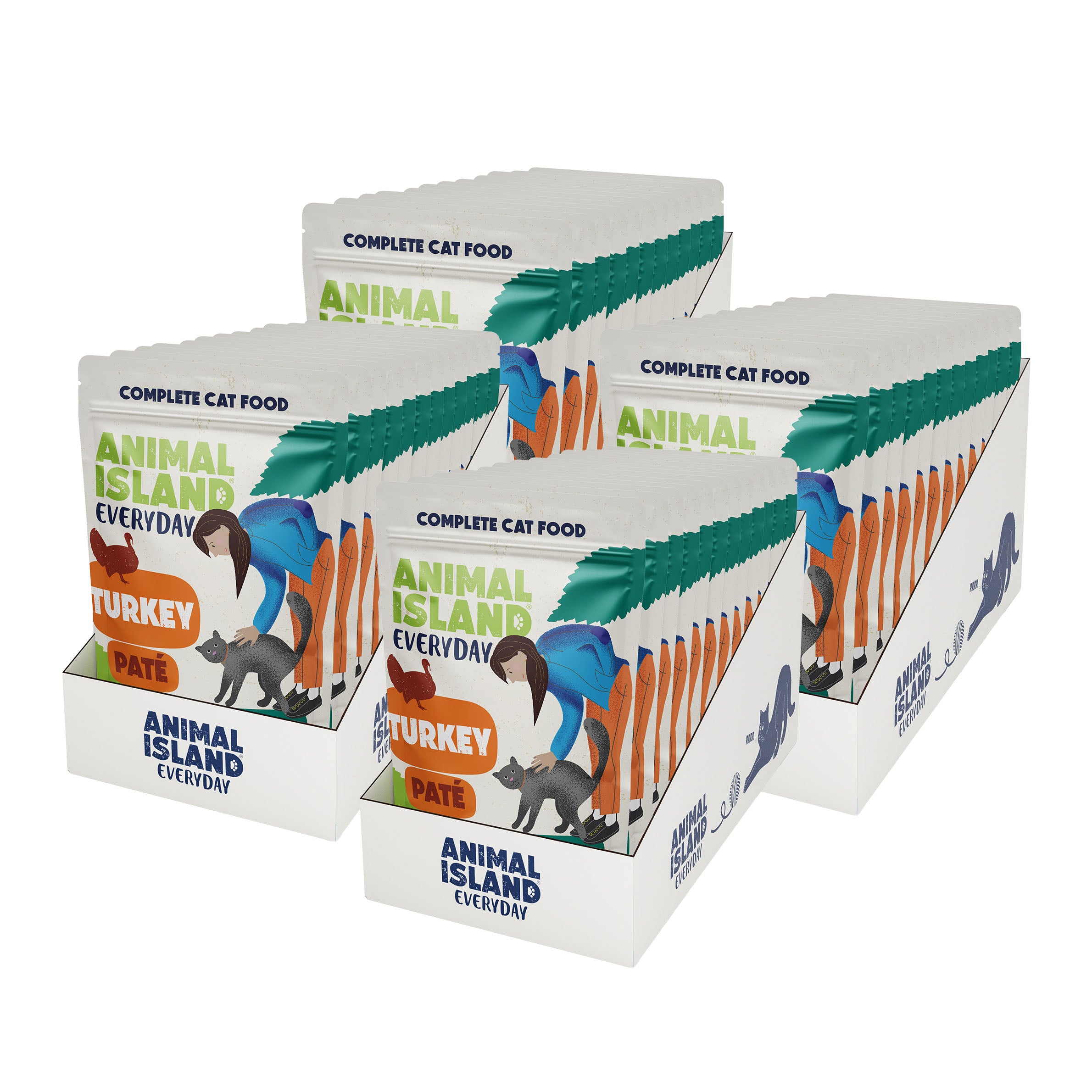 Mokra Karma dla Kota 4x12Pack - Indyk Pasztet