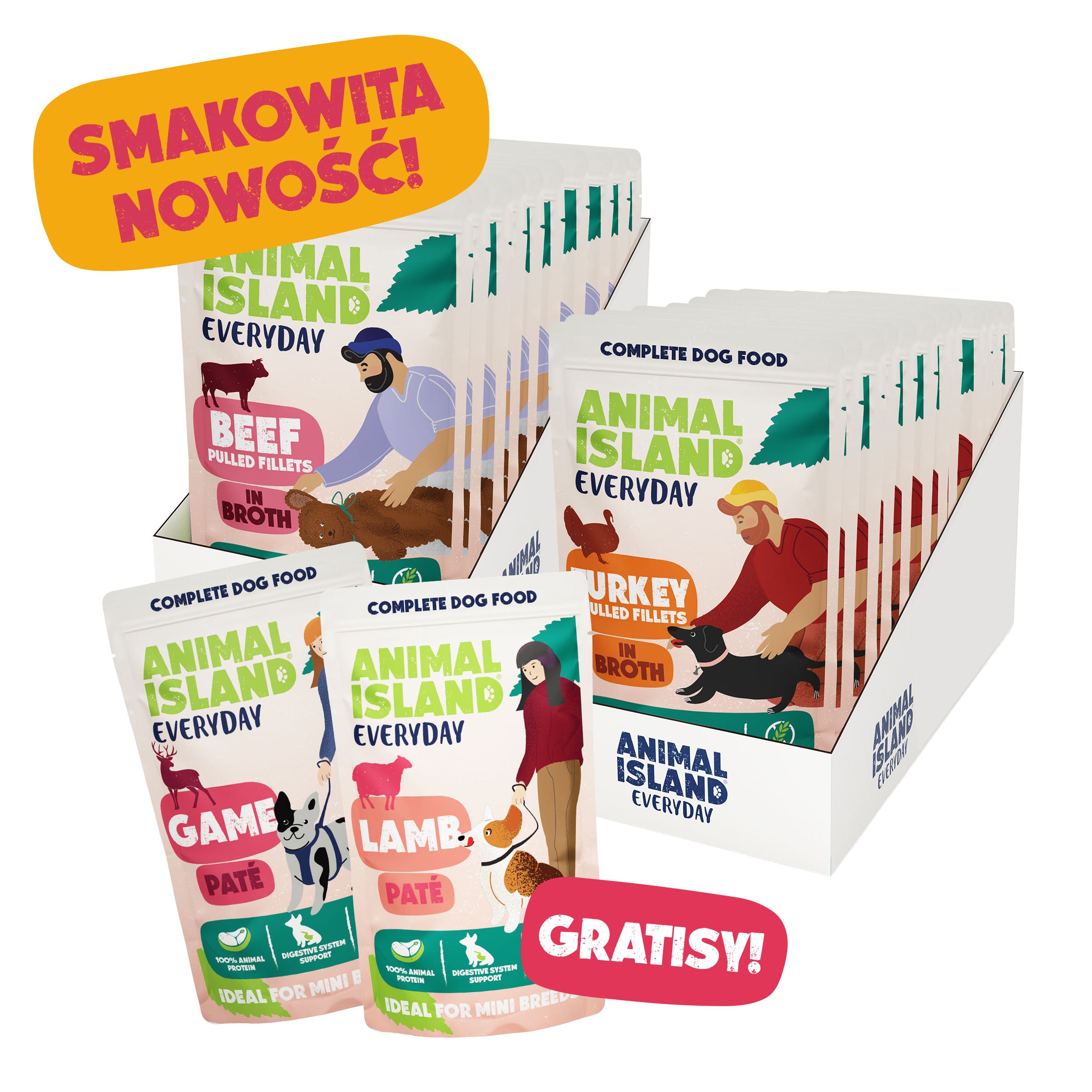 ZESTAW DLA PUPILA-  Dwusmakowy Mega Pack – Indyk & Wołowina + GRATISY!