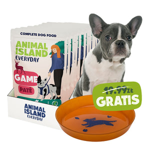 Animal Island Everyday –  10 saszetek Pasztetu z Dziczyzną + Talerzyk GRATIS