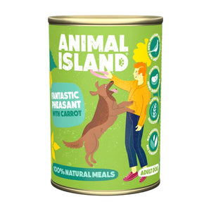 Wet dog food pheasant with carrot 6x400g Animal Island