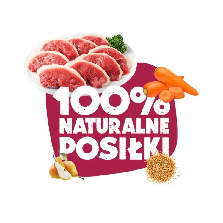 Wet dog food duck with carrot and pear 6x400g Animal Island