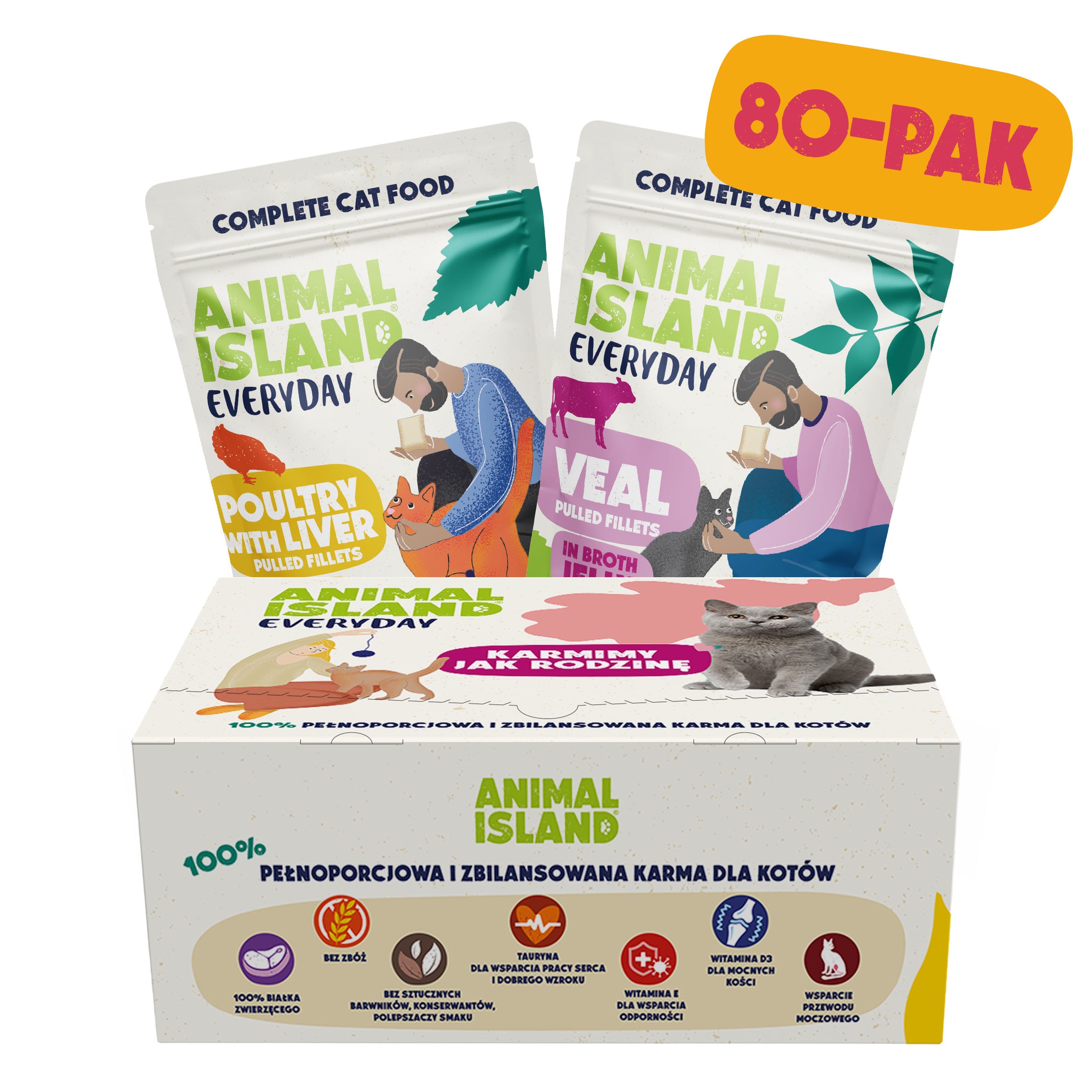 Animal Island – Fileciki w Galarecie z Rosołu | 80‑PAK