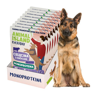 Animal Island Everyday Monoproteina Cielęcina – Display 9×300 g