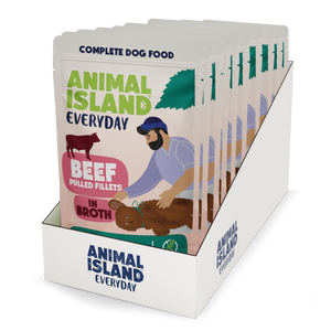 Animal Island- Saszetki dla Psów - Wołowina w Rosole dla Psów (10x150 g)