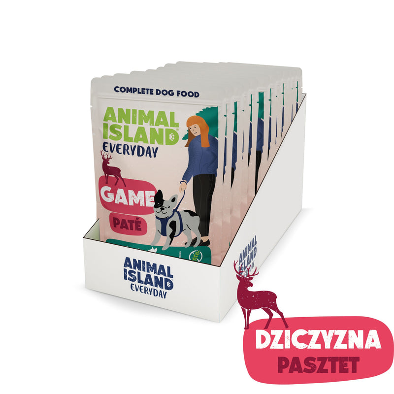 Mokra karma dla Psa Pasztet z Dziczyzny dla Psów Ras Mini 10 x 150g EVERYDAY