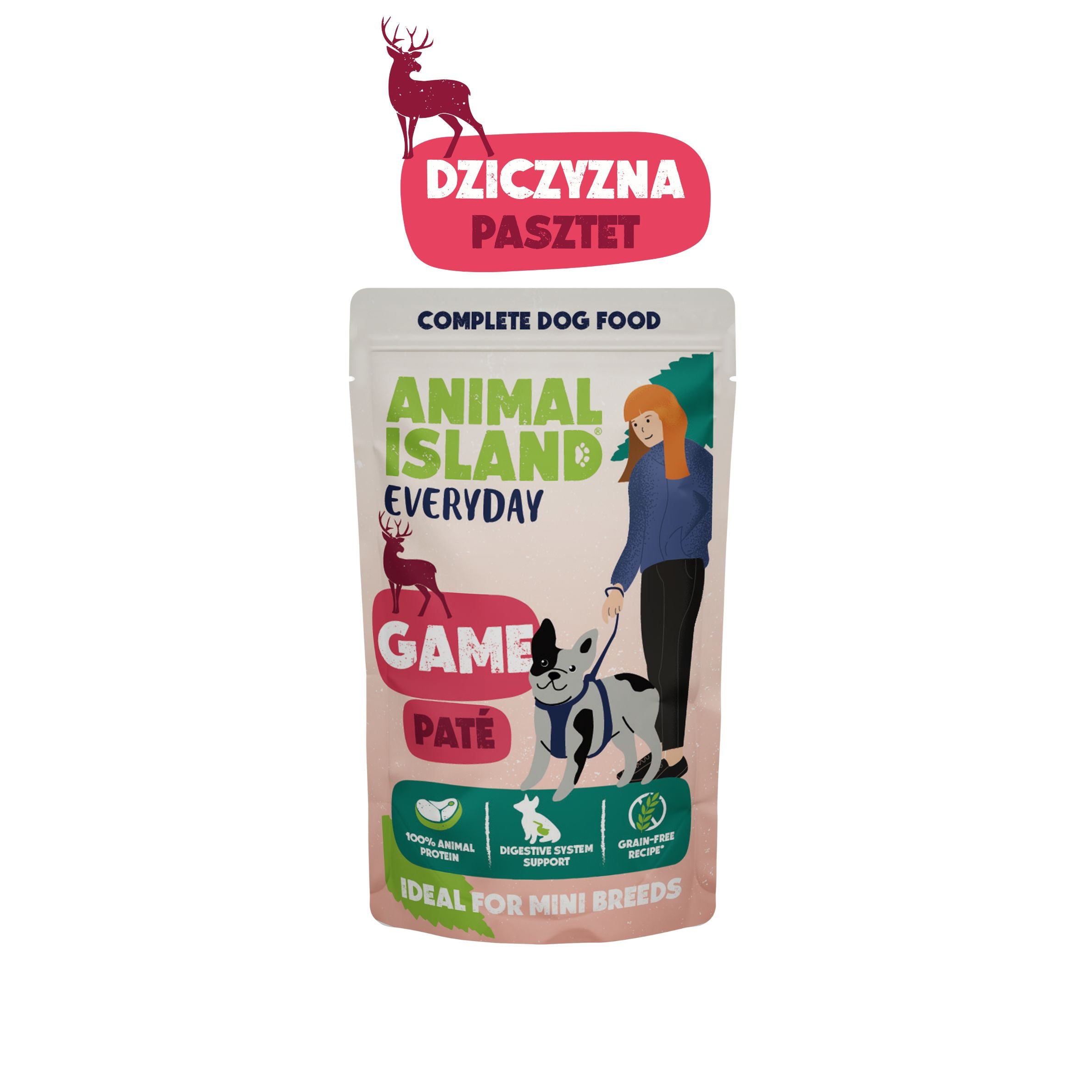Mokra karma dla Psa Pasztet z Dziczyzny dla Psów Ras Mini 150g EVERYDAY
